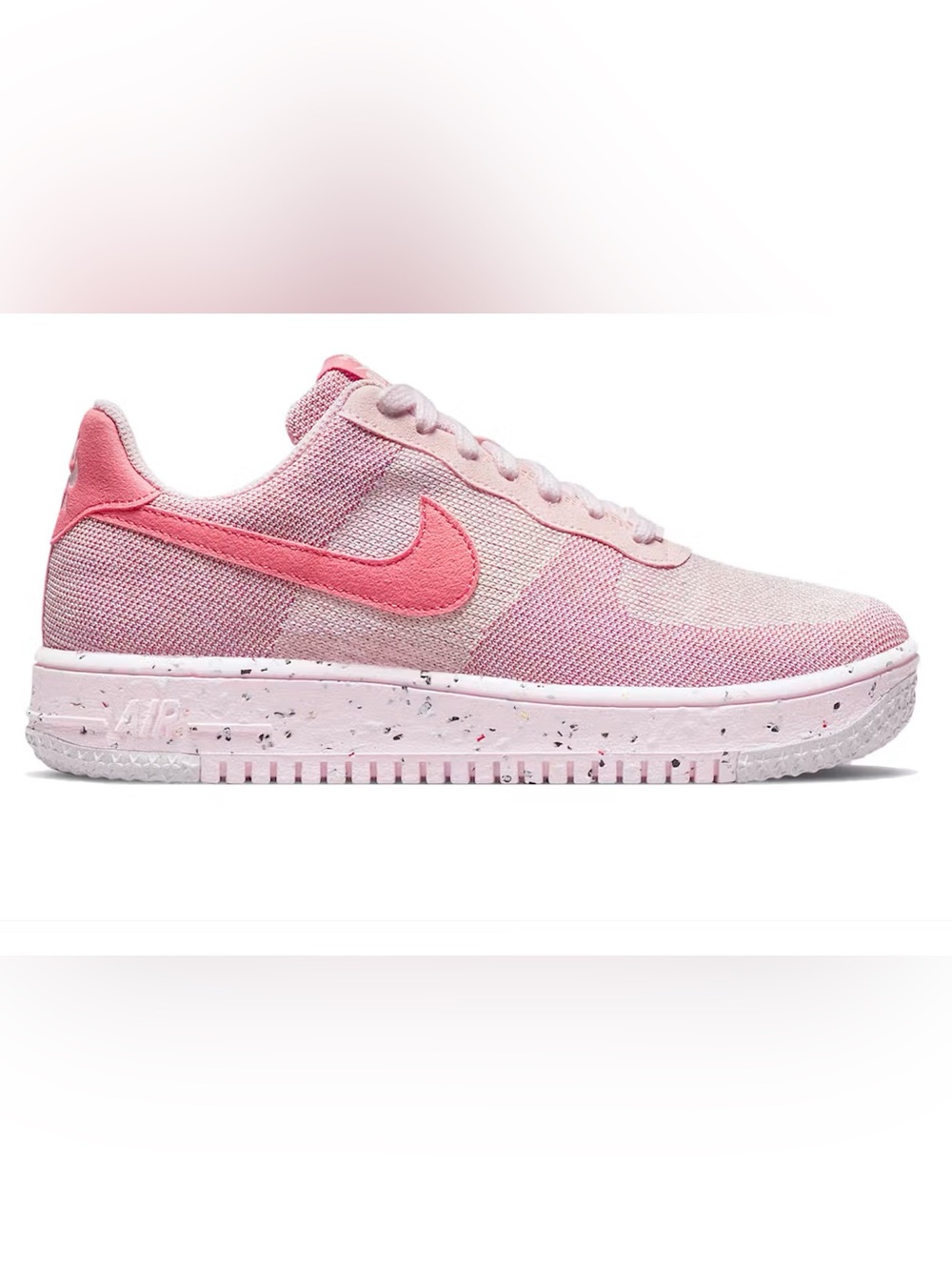 Nike Women’s Air Force 1 Low Crater Flyknit ‘Pink Glaze’ - Picture 2 of 12